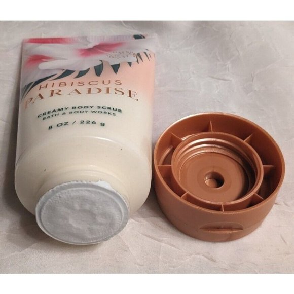 Bath & Body Works Hibiscus Paradise Sealed  Creamy Body Scrub Guava Coconut 8 oz - Picture 3 of 6